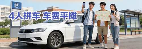 一键拼大巴，覆盖高校周边/城市往返，低至X元/人